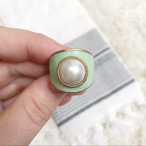 Lia Sophia Jewelry - Gold green pearl lia Sophia ring Lia Sophia Jewelry - Gold green pearl lia Sophia ring
